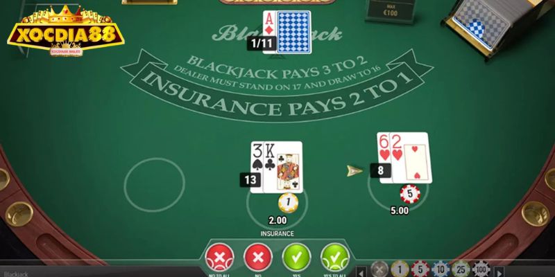 Blackjack XOCDIA88 - Cách Chơi Và Bí Quyết Tăng Tỷ Lệ Thắng 1 Luật chơi Blackjack XOCDIA88 cơ bản
