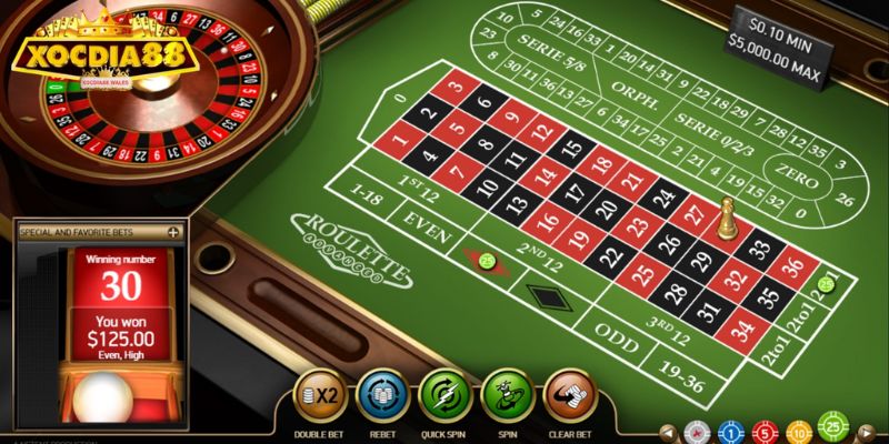 Hướng dẫn cách chơi Roulette XOCDIA88 chi tiết và dễ hiểu