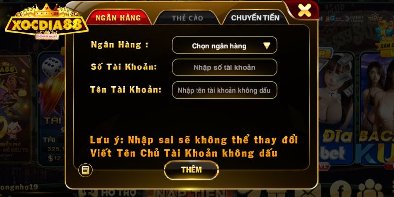 Cách rút tiền XOCDIA88