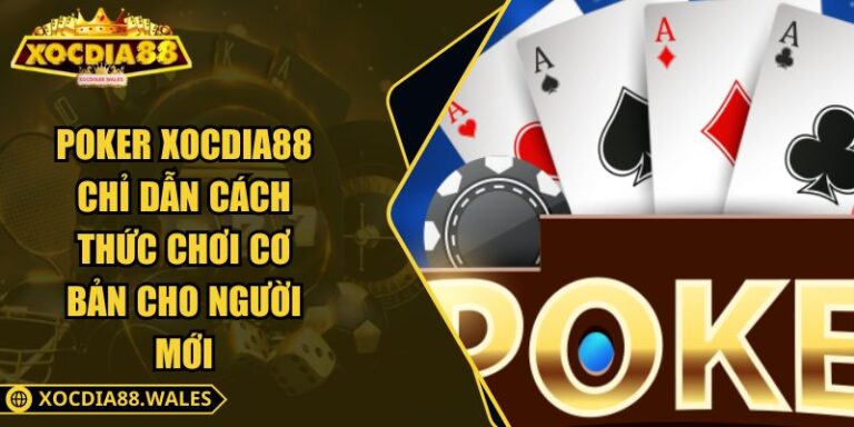 Poker XOCDIA88 Chỉ Dẫn Cách Thức Chơi Cơ Bản Cho Người Mới