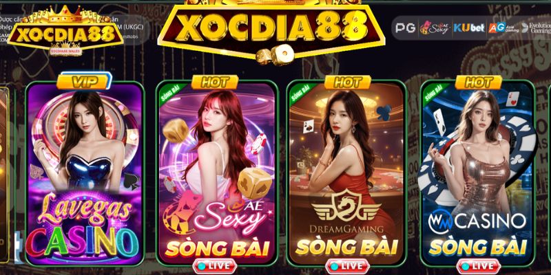 Giới thiệu về sảnh Casino online XOCDIA88
