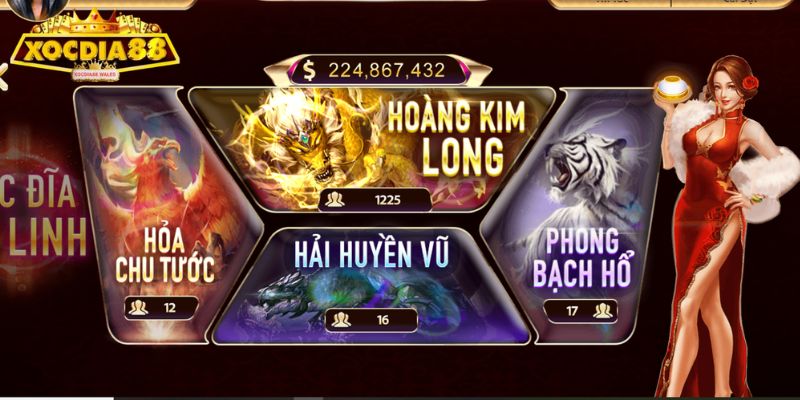 Giới thiệu về xóc đĩa tứ linh Xocdia88